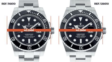 rolex submariner crown size|rolex submariner size guide.